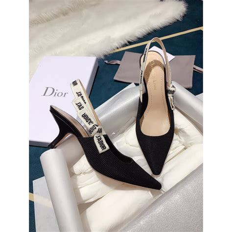 christian dior slingback kitten heels